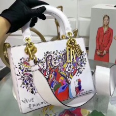 Střední dámská kabelka Dior s potiskem stromečku Niki de Saint Phalle