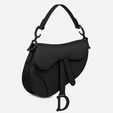 Mini podsedlová taška Dior z ultra matné kůže v černé barvě Mini podsedlová taška Dior z ultra matné kůže v černé barvě