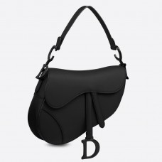 Podsedlová brašna Dior z ultra matné kůže v černé barvě