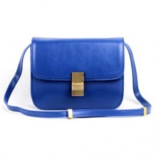 Celine Spona Classic Box Střední Kabelka Modrá Celine Spona Classic Box Střední Kabelka Modrá