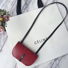 Celine kabelka s červeným páskem a palmelato Celine kabelka s červeným páskem a palmelato