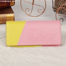 Peněženka Christian Dior Multicolor Pink/Yellow Flap 119